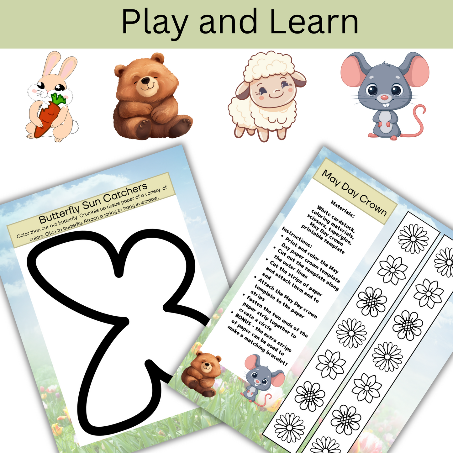 May Day Activities, Printable Kids Toddler Craft, Teacher Resources, Preschool Toddler Activity, Printable Kids Toddler Craft, Escape room