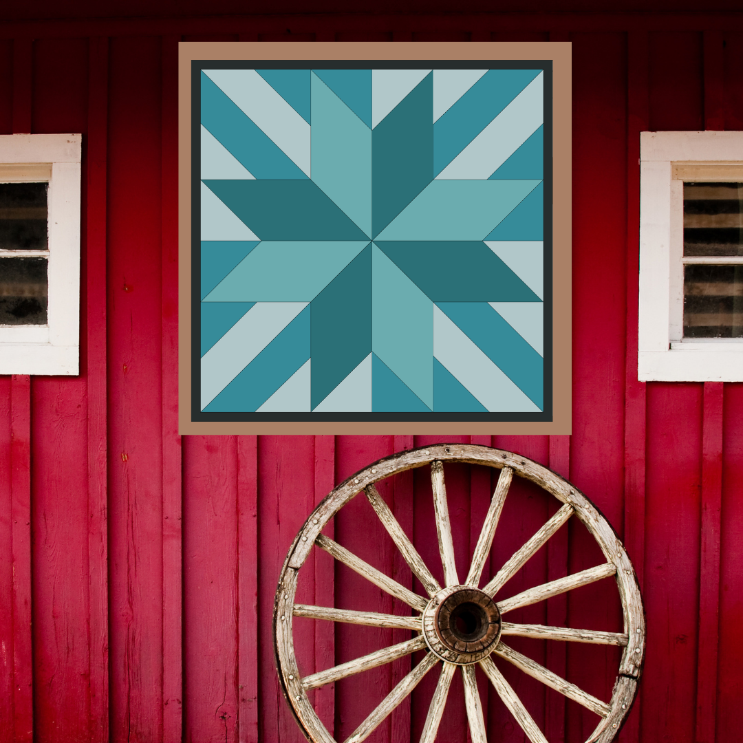 Shooting Star Barn Quilt PDF Pattern, SVG Pattern, Wood quilt to paint for outdoors Bundle