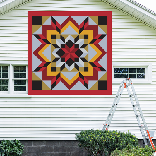 Double Carpenter Barn Quilt PDF Pattern, SVG Pattern, Wood quilt to paint for outdoors Bundle