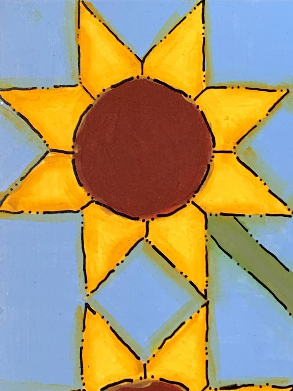 12x12" Sunflower Barn Quilt PDF Pattern