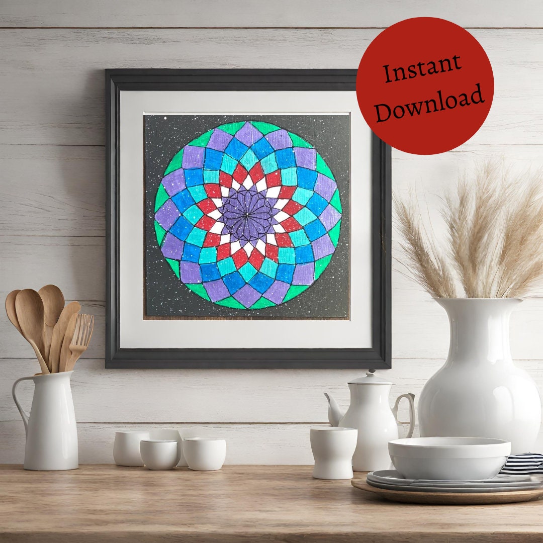 Dahlia Painted Wood barn Quilt Digital SVG PDF Pattern Bundle