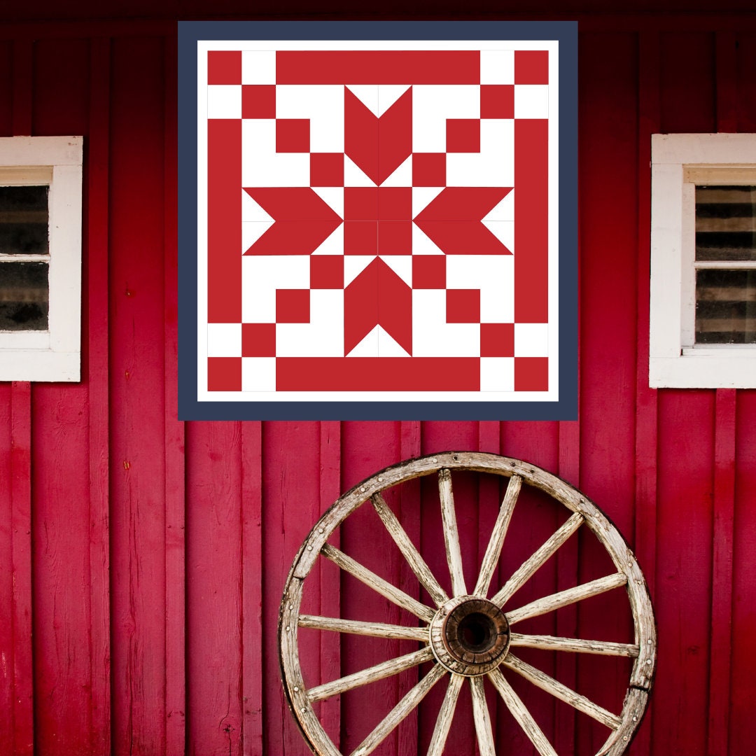 24x24" Arrowhead Barn Quilt Digital PDF SVG Printable Pattern | Wood Barn Quilt | Paint yourself Barn Quilt downable PDF