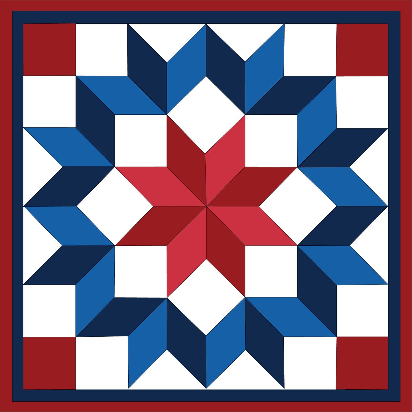 24x24" Carpenter Barn Quilt PDF Pattern, SVG Pattern, Wood quilt to paint for outdoors Bundle