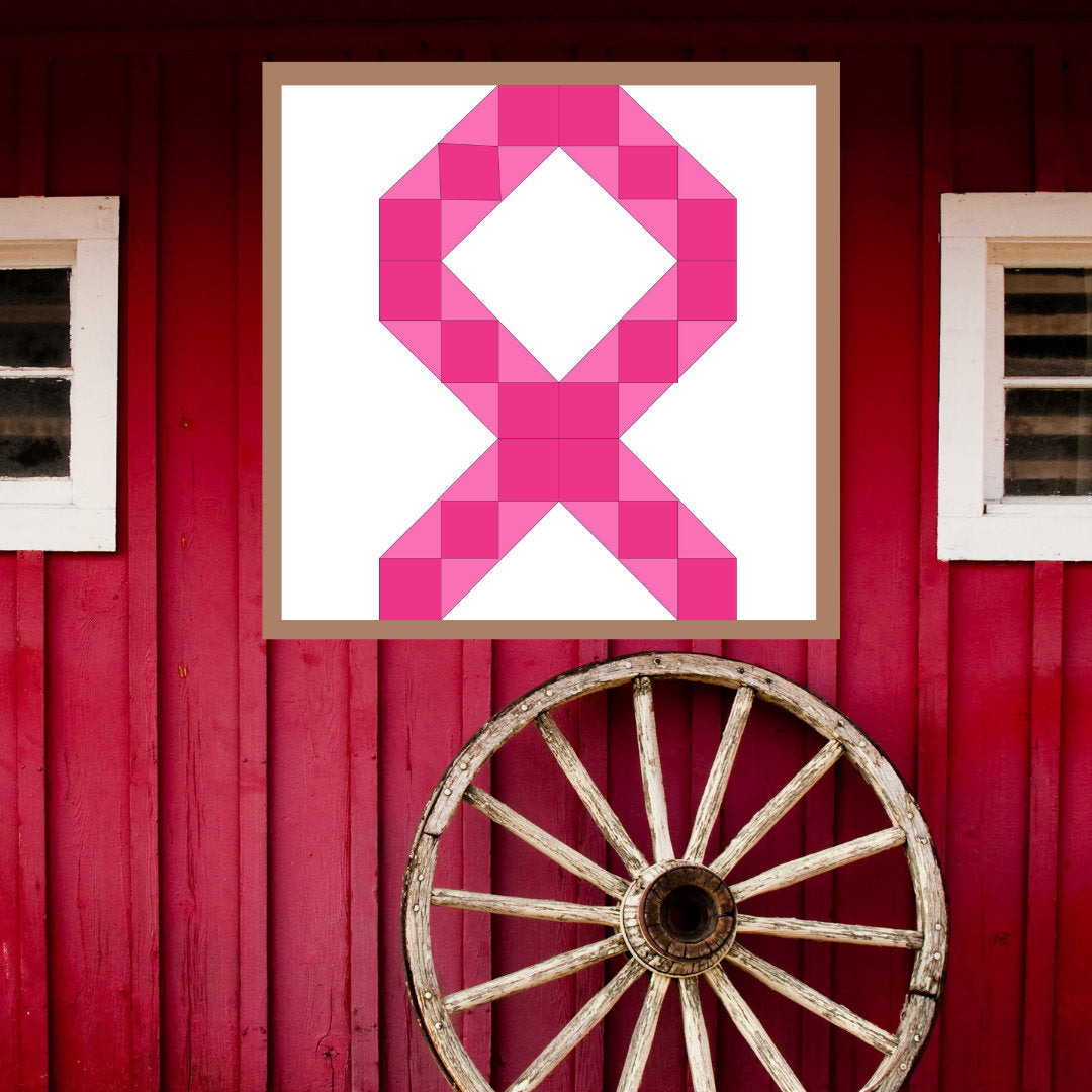 Awareness Ribbon Barn Quilt PDF Pattern, SVG Pattern, Wood quilt to paint for outdoors Bundle