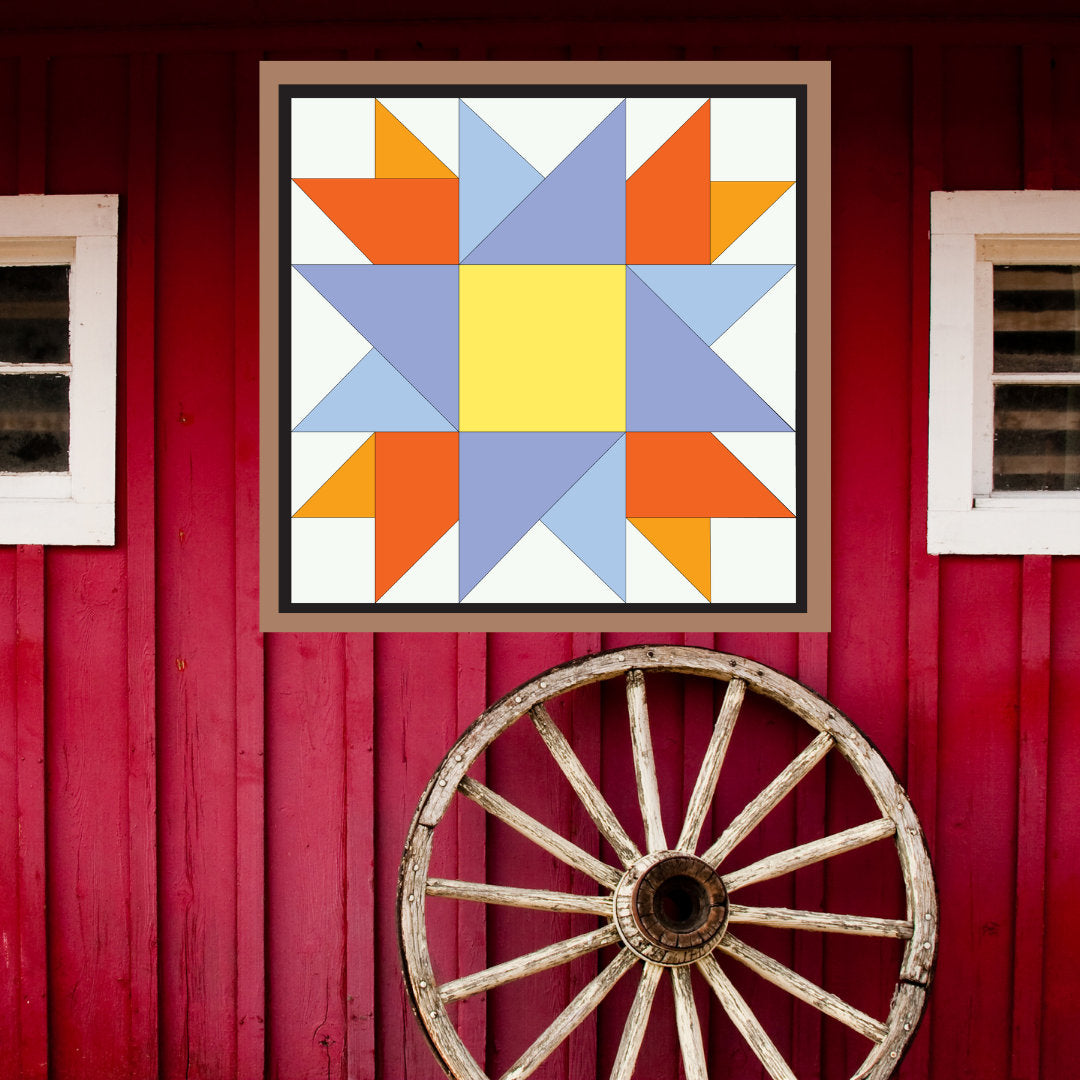 12x12" Double Friendship barn Quilt PDF Pattern, SVG Pattern, Wood quilt to paint for outdoors  Barn quilt, wood painted barn quilt patterns
