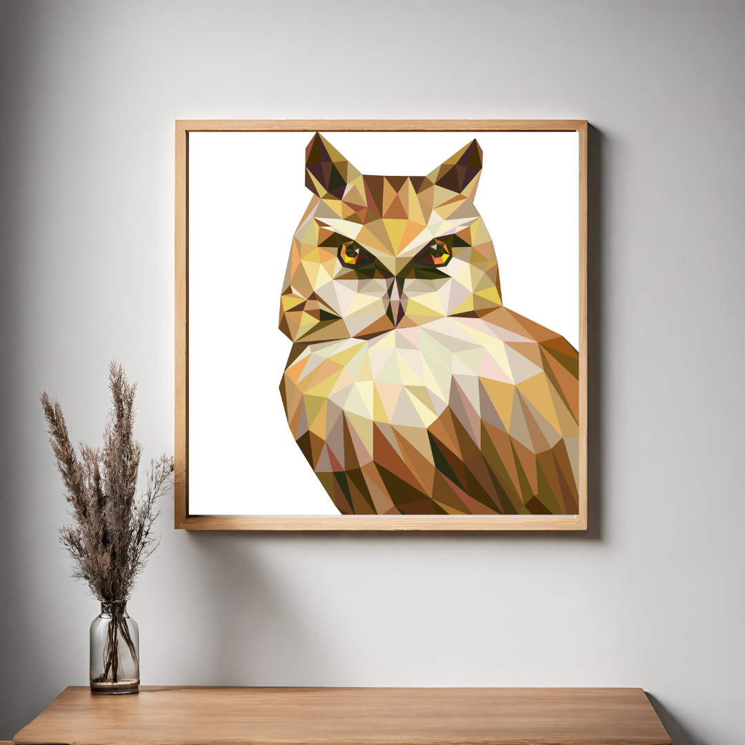 12x12" Owl  Painted Barn Quilt Digital PDF SVG Pattern Download