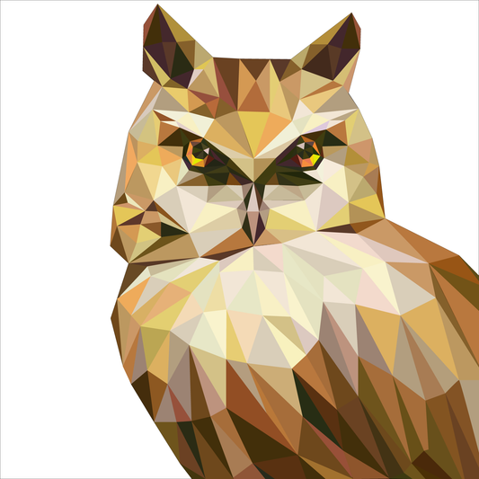 24x24" Owl  Painted Barn Quilt Digital PDF SVG Pattern Download