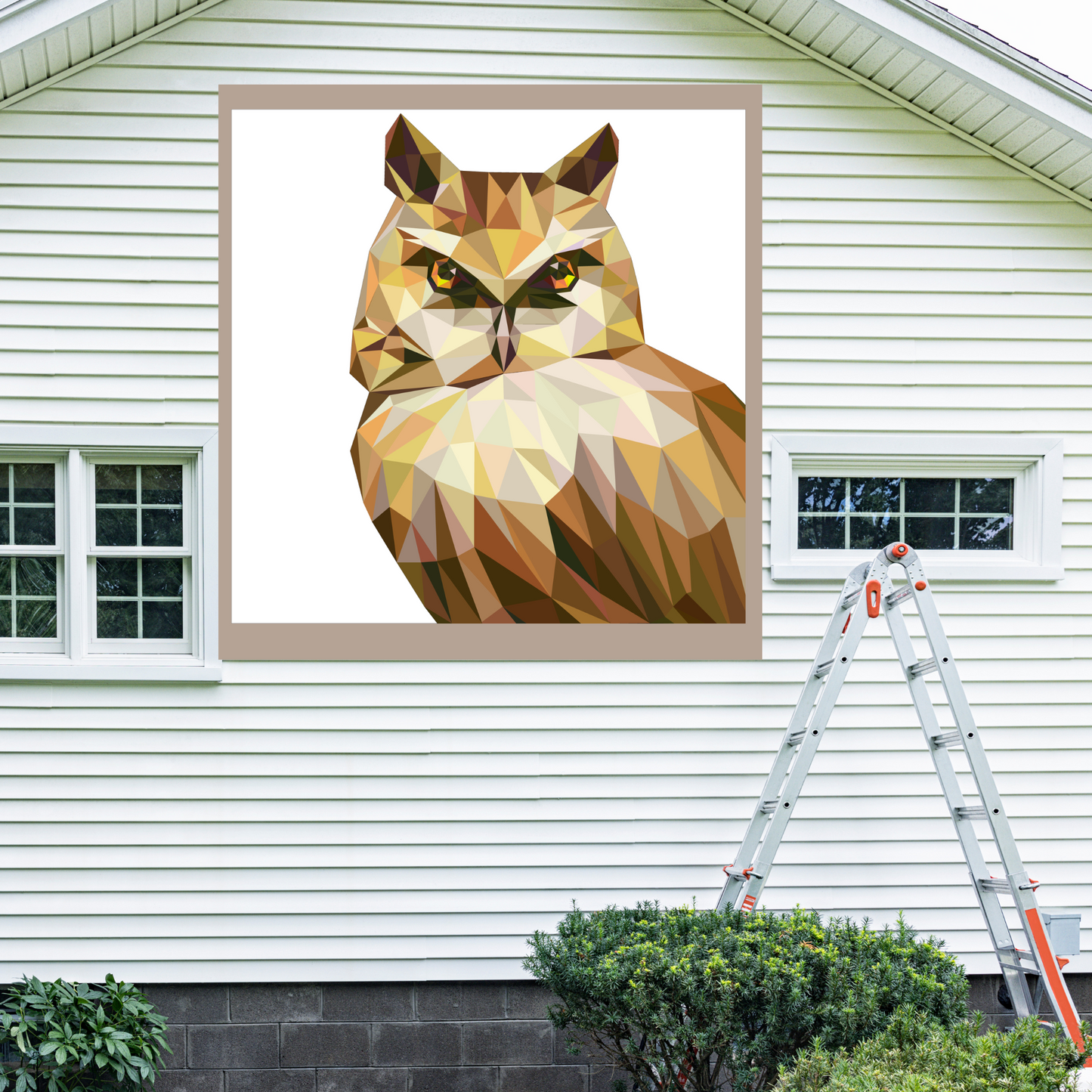 12x12" Owl  Painted Barn Quilt Digital PDF SVG Pattern Download