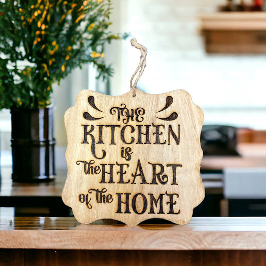 The Kitchen is the Heart Decor