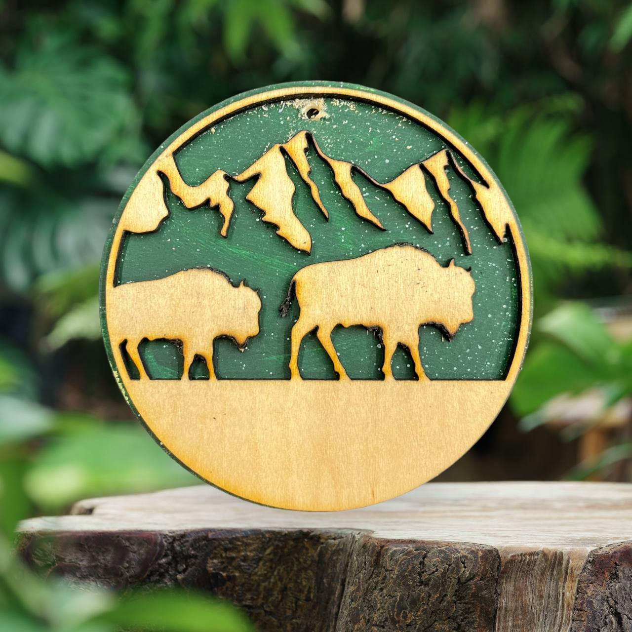 Layered Wildlife Ornaments