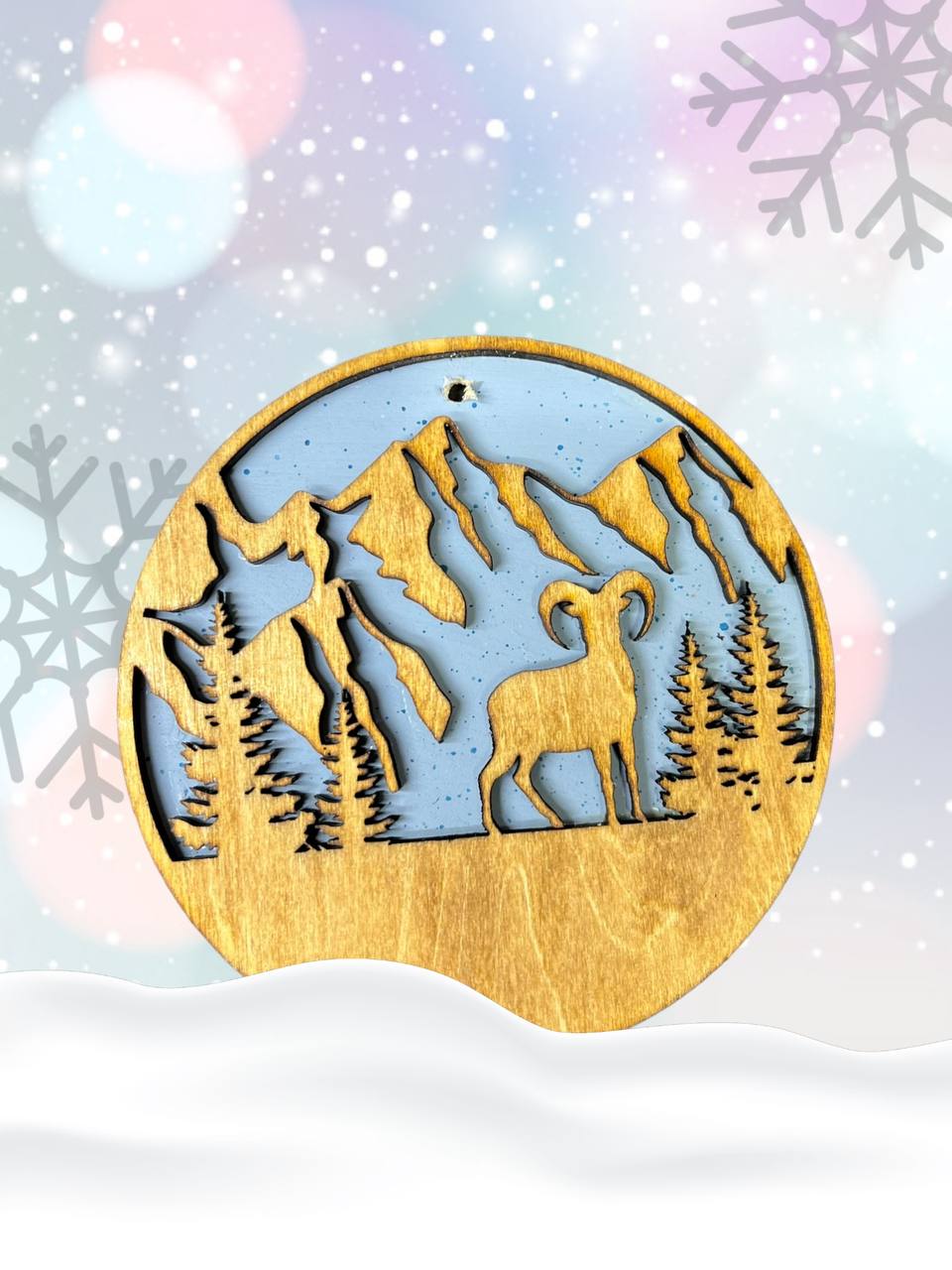 Layered Wildlife Ornaments