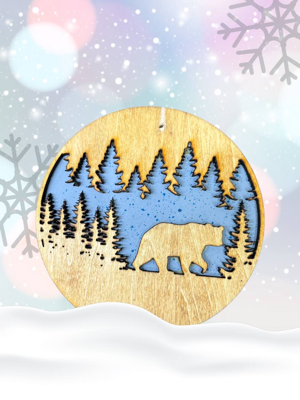 Layered Wildlife Ornaments