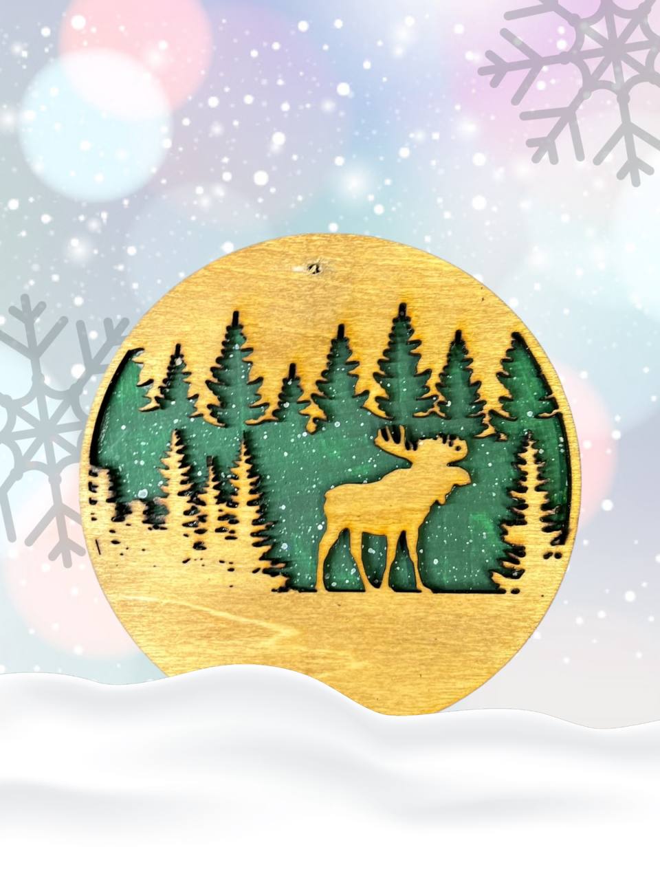 Layered Wildlife Ornaments