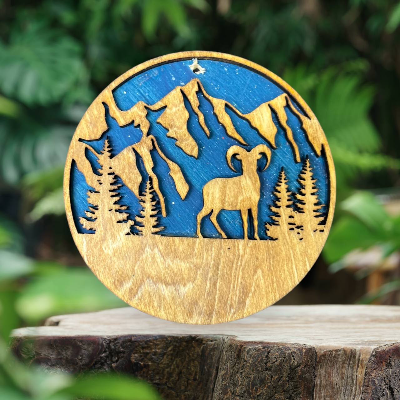 Layered Wildlife Ornaments