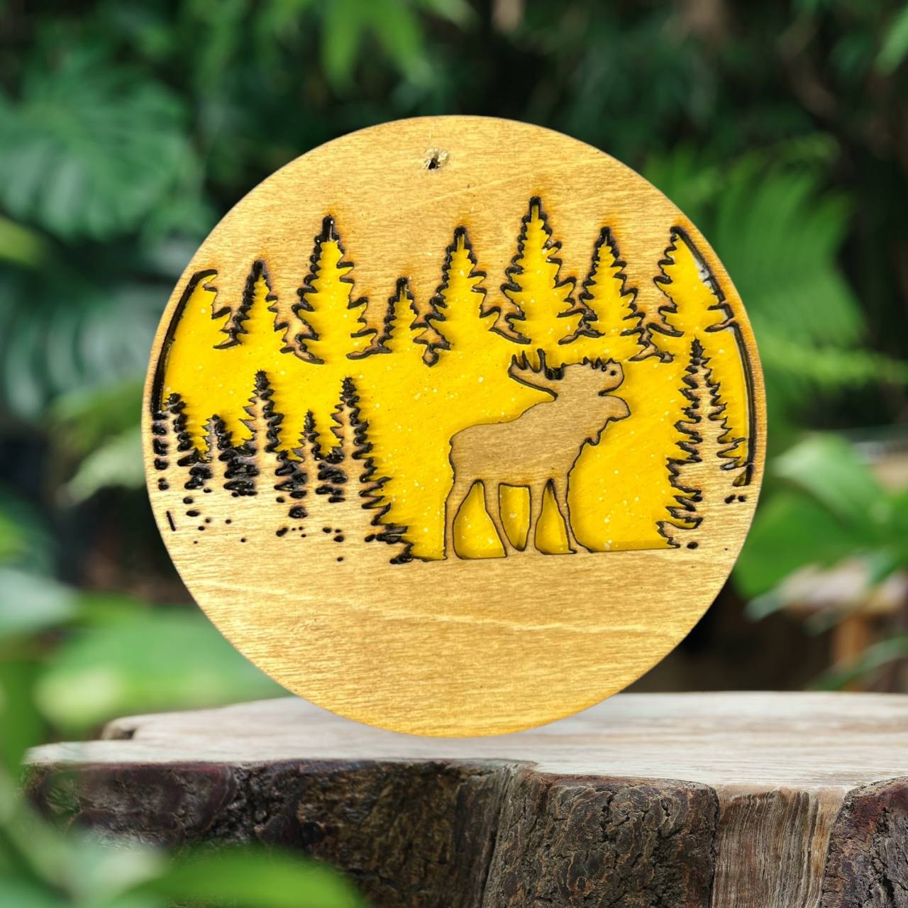 Layered Wildlife Ornaments